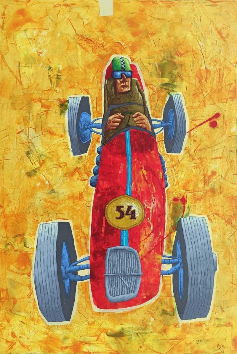 Bojdys Rafal, I Like It In Full Sun (2025) – Acrylic on canvas, 100 x 70 cm