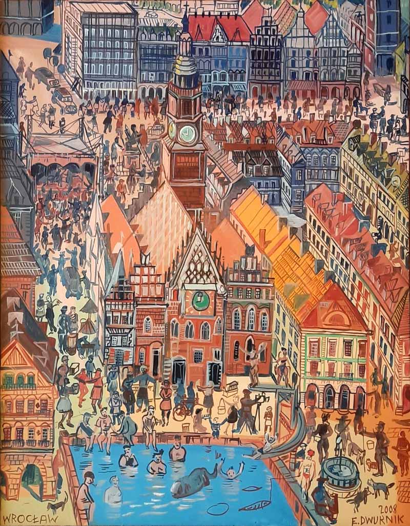Dwurnik Edward, Wroclaw (2008) – Oil on canvas, 146 x 114 cm
