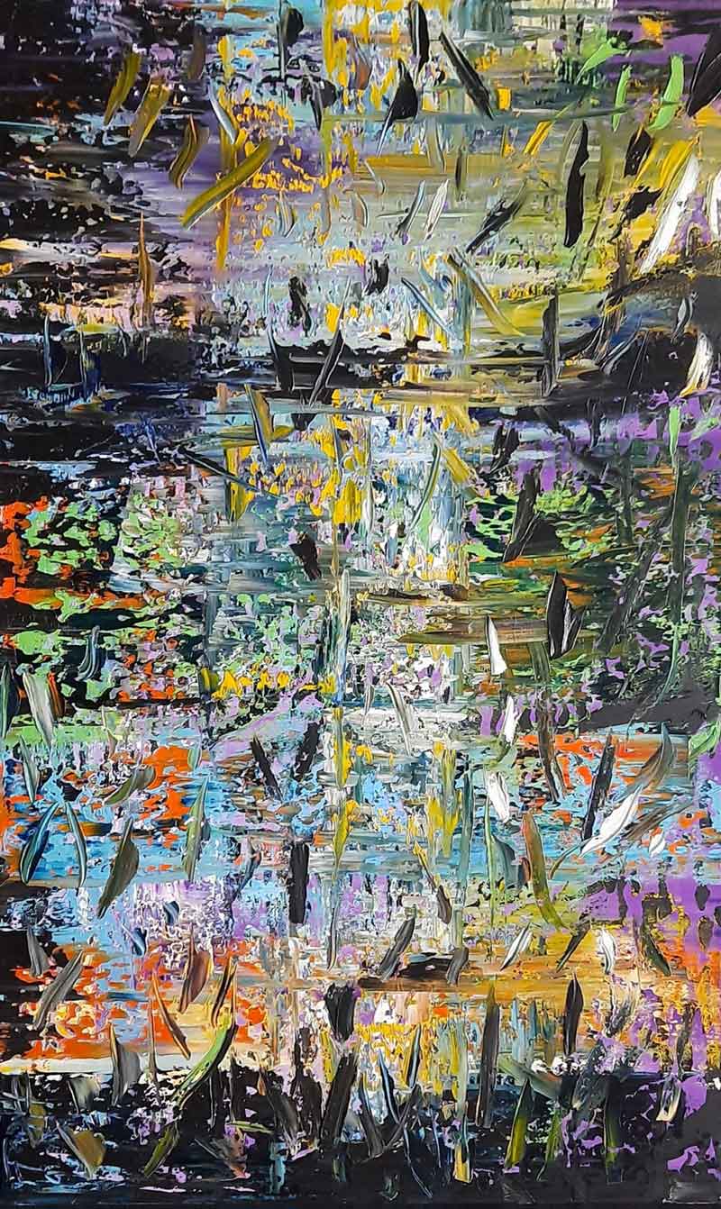 Andrzej Fogtt, BRDA (2019/2020) – Oil on canvas, 110 x 180 cm