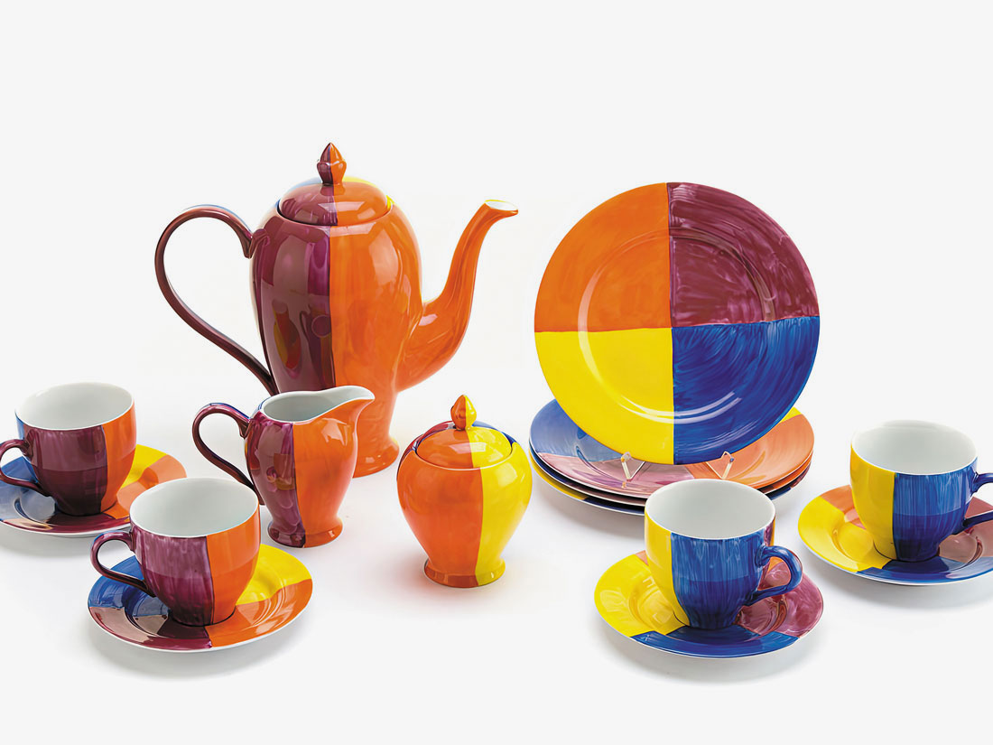 Leon Tarasiewicz, Coffee Set (2005) – “Karolina” porcelain factory in Jaworzyna Śląska Hand-painted, glazed ceramics